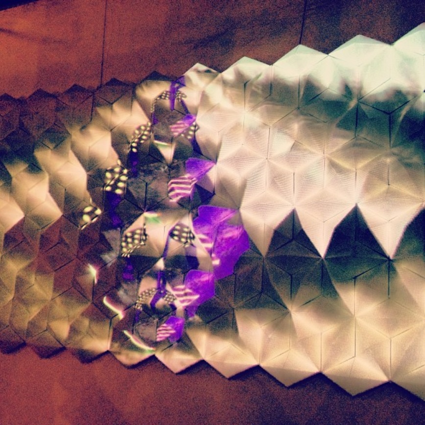 Augmented paper sculpture
